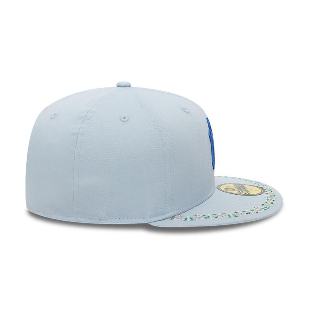 Gorra 59fifty New York Yankees Mlb Floral Border Pastel Blue image number 3.0